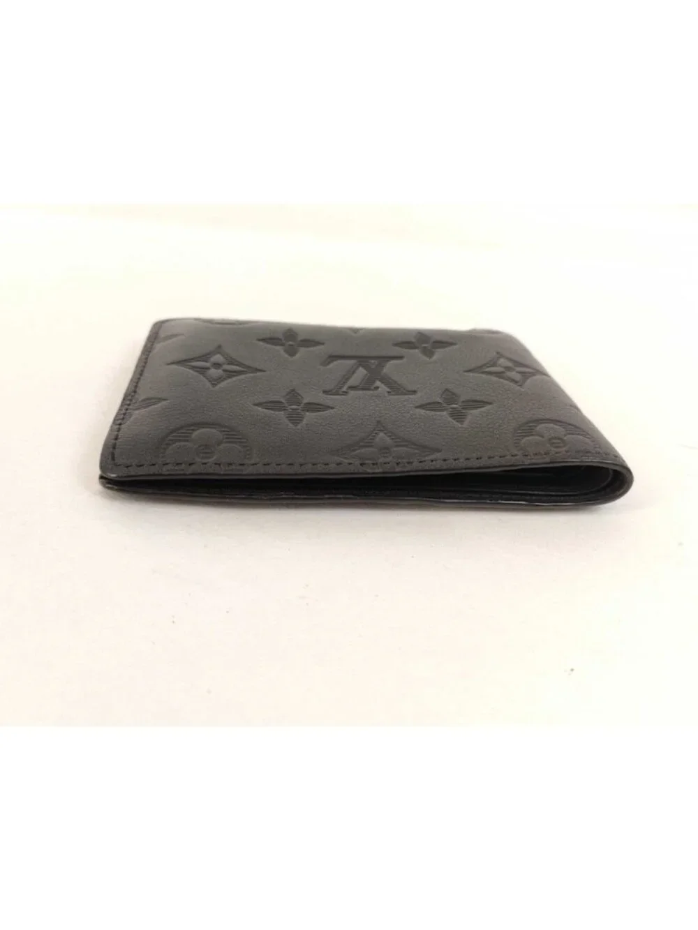 Louis Vuitton Bifold Wallet Portefeuille Multiple Black Monogram Shadow